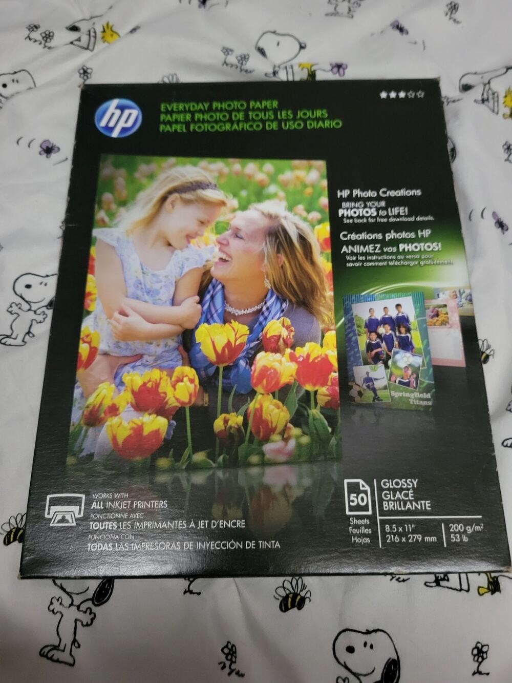 HP Everyday Photo Paper Glossy 8-1/2”x 11” (50 Sheets/Pack) Q8723A 53lb - NEW